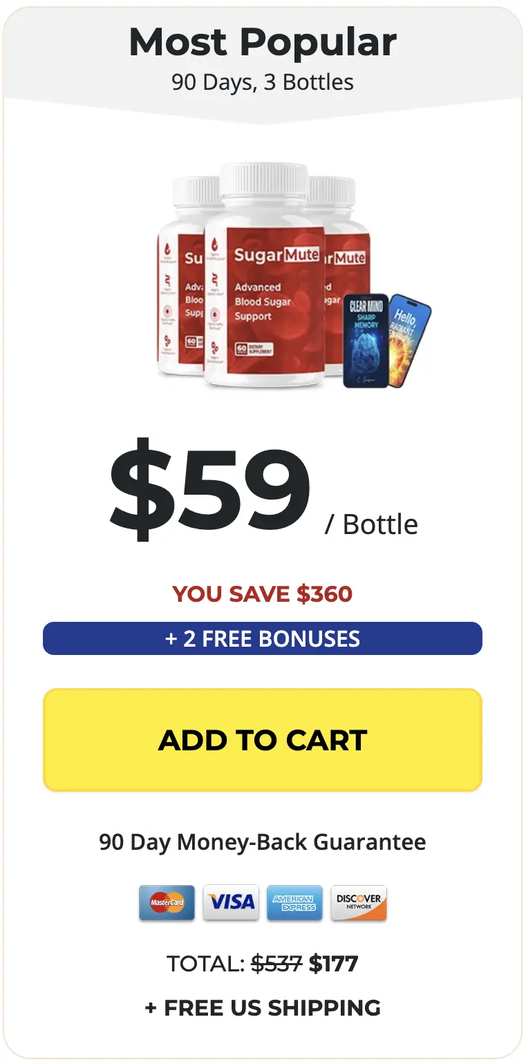 SugarMute Buy Three Bottles