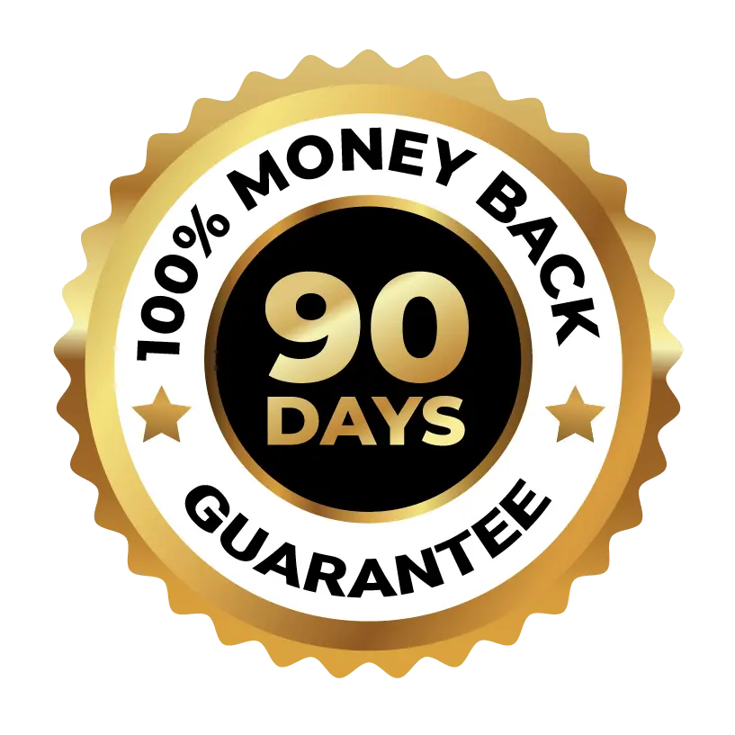 SugarMute 90-Day Money-Back Guarantee Badge